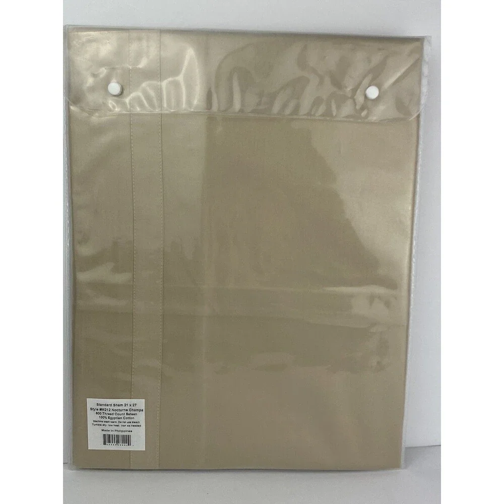 Matouk Italy NWT Standard Sham 600TC Nocturne Sateen #M212 Champagne 21